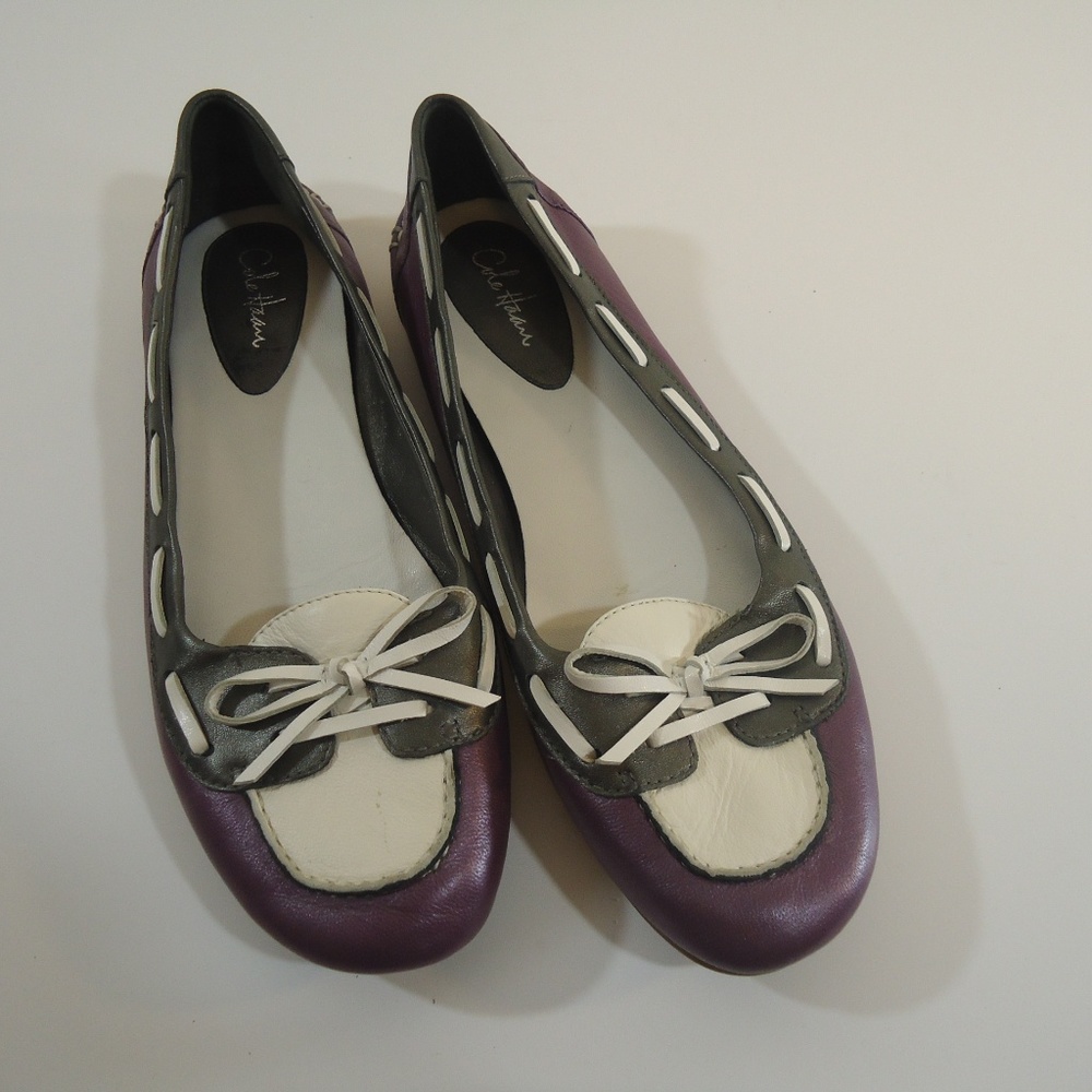 Cole Haan Nike air leather flats size 7.5 euc